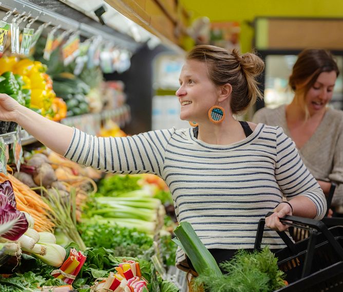 Rachel Landis and Lauren Ames of the Good Food Cooperative